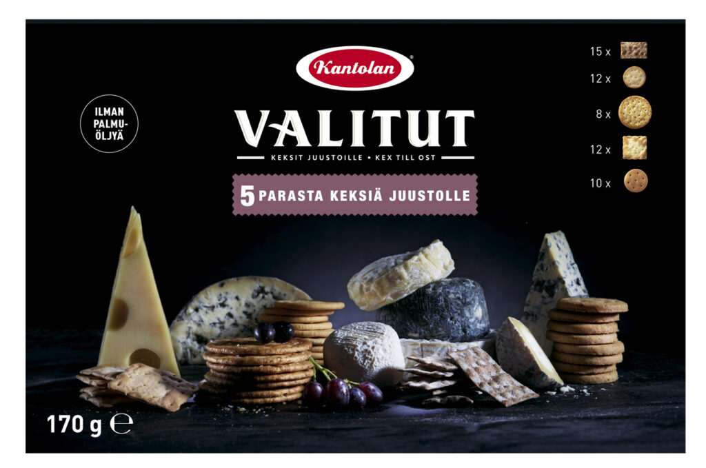 Kantolan Valitut 5 Parasta Suolakeksi 170g (V)