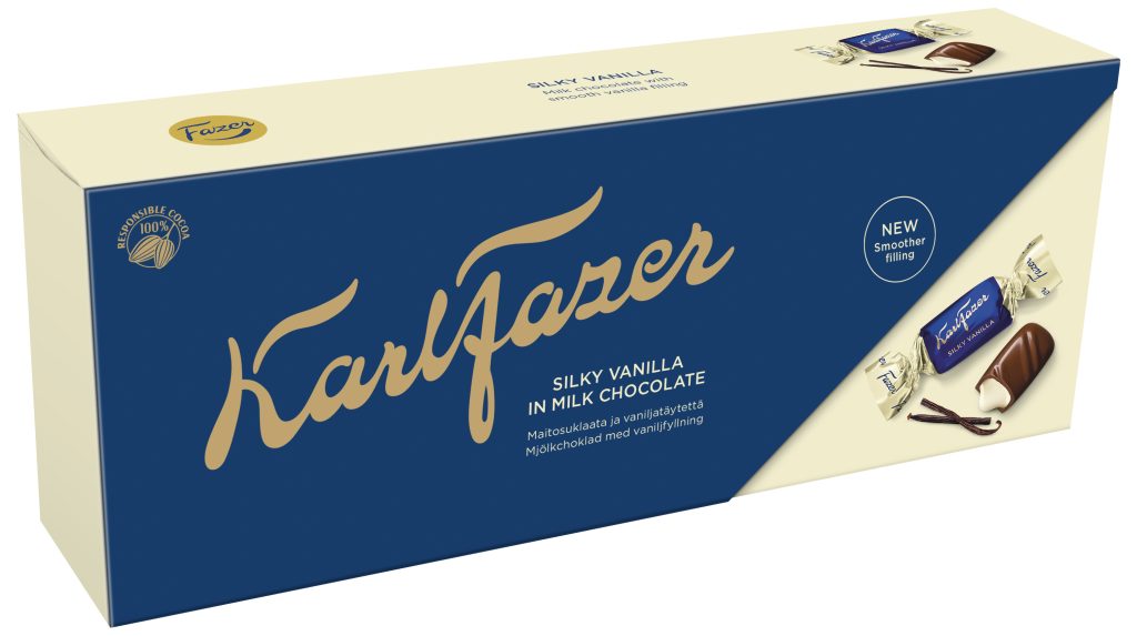 Karl Fazer Silky Vanilla suklaakonvehti 270g (uutuus)