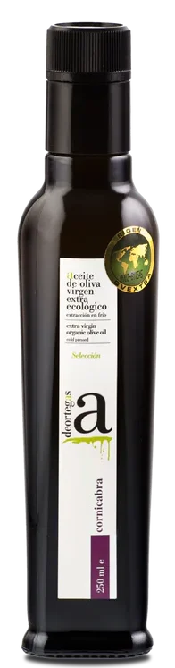 Gourmet-herkut Deortegas Cornicabra Extra Virgin luomu oliiviöljy 250ml