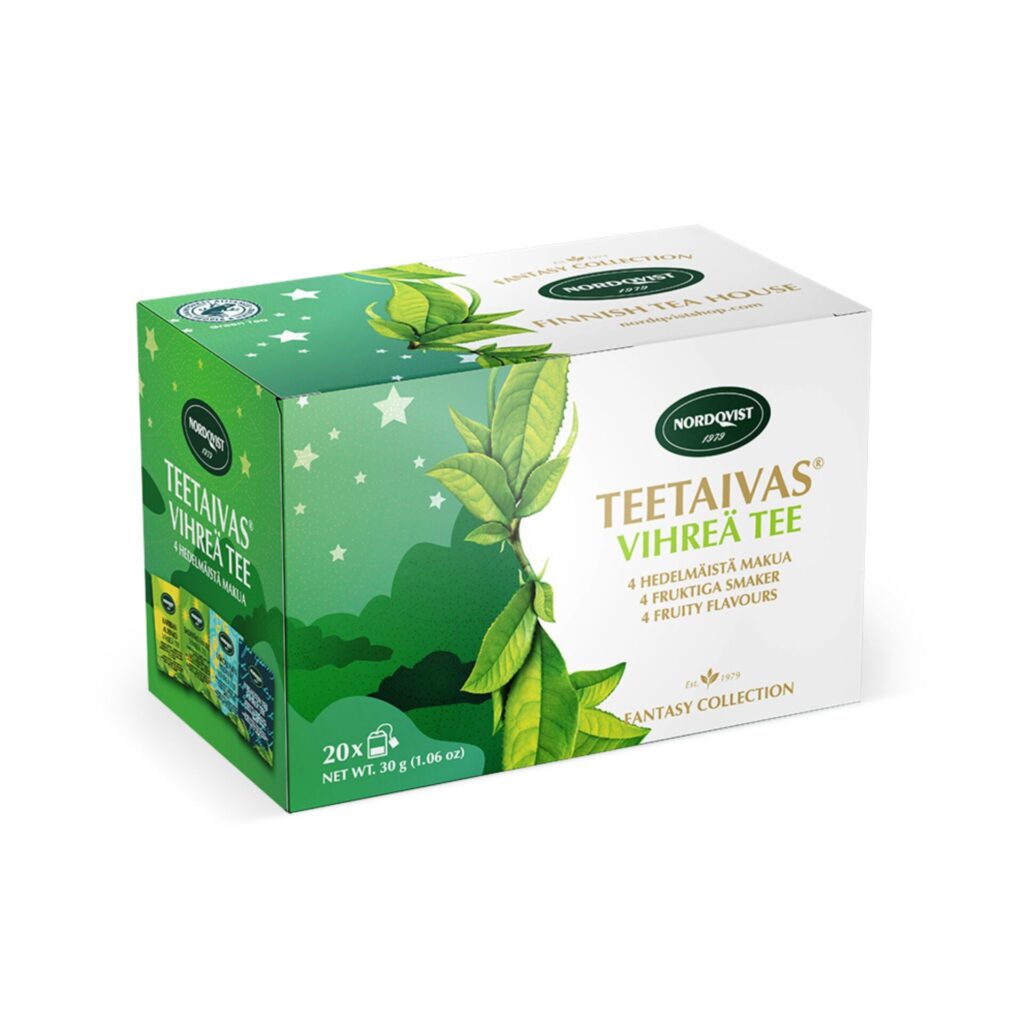 Nordqvist Teetaivas maustettu vihreä tee 20×1,5g