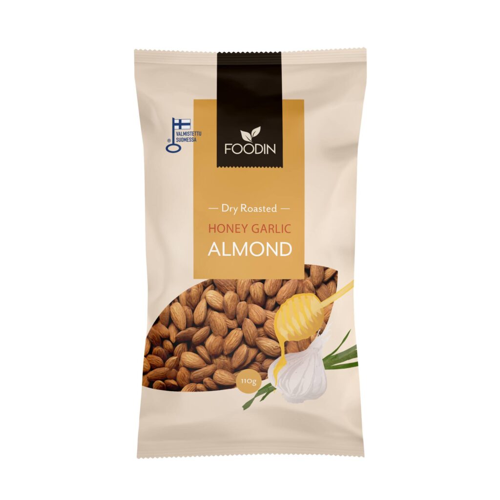 Foodin Honey Garlic Almonds 110 g