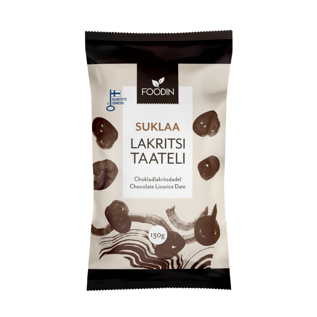 Foodin Suklaalakritsitaateli, 130g (V) uutuus