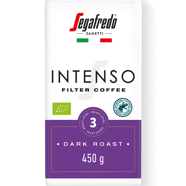 Segafredo Intenso suodatinkahvi luomu RAC 450g (paahtoaste 3)