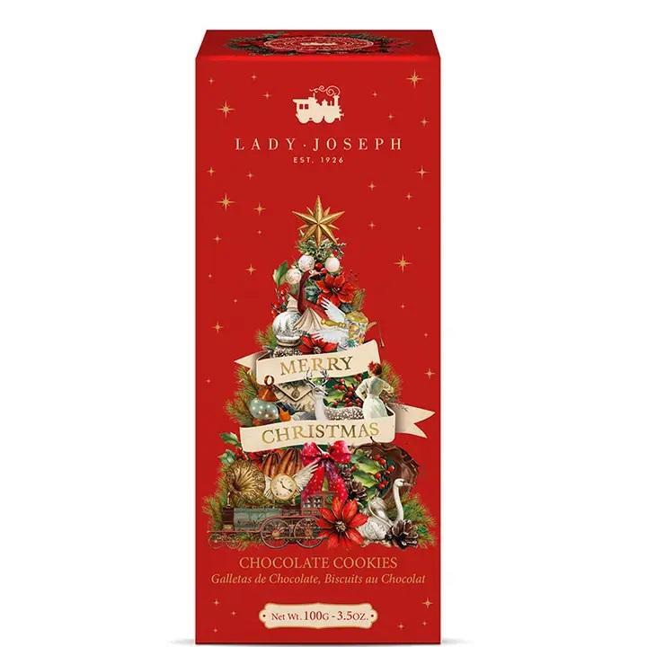 Lady Joseph Merry Christmas suklaa keksit 100g pun. (V) uutuus